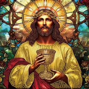 Алмазна мозаїка 30х30 YJB3030-25 Священний келих "Strateg"