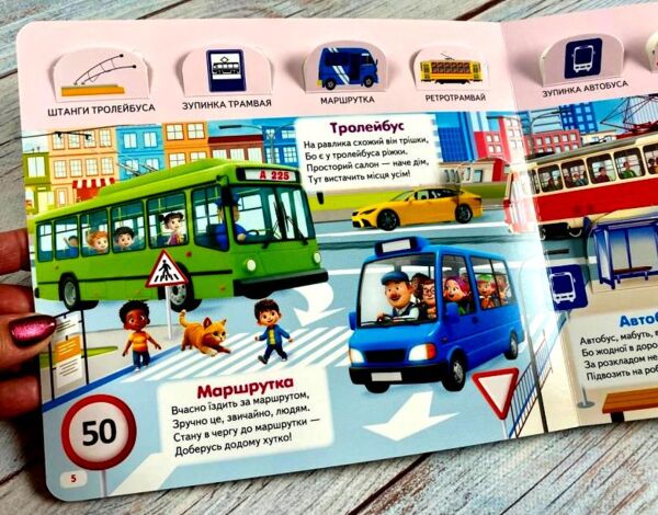 Книжка з віконцями ЩО ЦЕ? Міський транспорт 55 віконець Ціна (цена) 125.60грн. | придбати  купити (купить) Книжка з віконцями ЩО ЦЕ? Міський транспорт 55 віконець доставка по Украине, купить книгу, детские игрушки, компакт диски 4