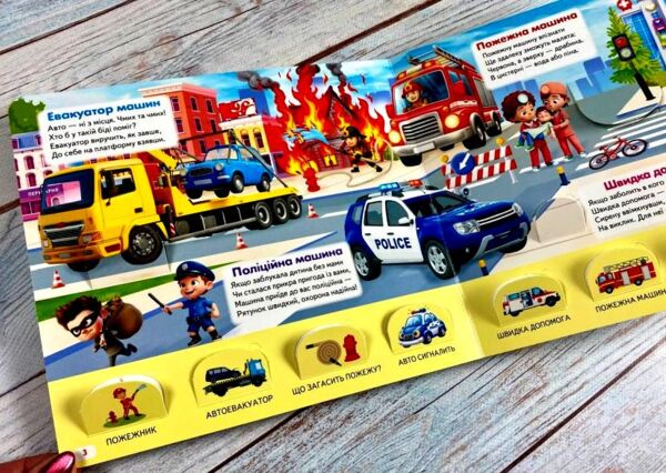 Книжка з віконцями ЩО ЦЕ? Міський транспорт 55 віконець Ціна (цена) 125.60грн. | придбати  купити (купить) Книжка з віконцями ЩО ЦЕ? Міський транспорт 55 віконець доставка по Украине, купить книгу, детские игрушки, компакт диски 3