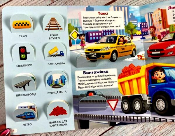 Книжка з віконцями ЩО ЦЕ? Міський транспорт 55 віконець Ціна (цена) 125.60грн. | придбати  купити (купить) Книжка з віконцями ЩО ЦЕ? Міський транспорт 55 віконець доставка по Украине, купить книгу, детские игрушки, компакт диски 1