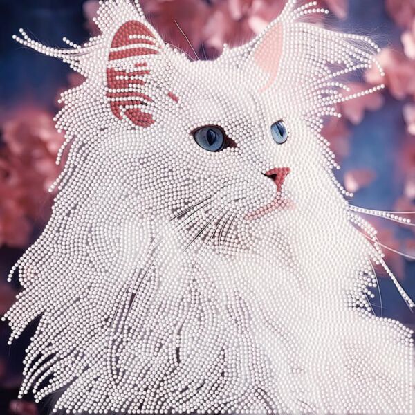 Алмазна мозаїка 30х30 YJB3030-16 Біла кішка Strateg Ціна (цена) 139.65грн. | придбати  купити (купить) Алмазна мозаїка 30х30 YJB3030-16 Біла кішка Strateg доставка по Украине, купить книгу, детские игрушки, компакт диски 0