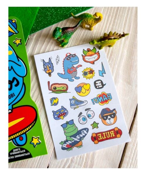 Тимчасові тату для молодших хлопчиків СЮРПРИЗ Ціна (цена) 52.80грн. | придбати  купити (купить) Тимчасові тату для молодших хлопчиків СЮРПРИЗ доставка по Украине, купить книгу, детские игрушки, компакт диски 2