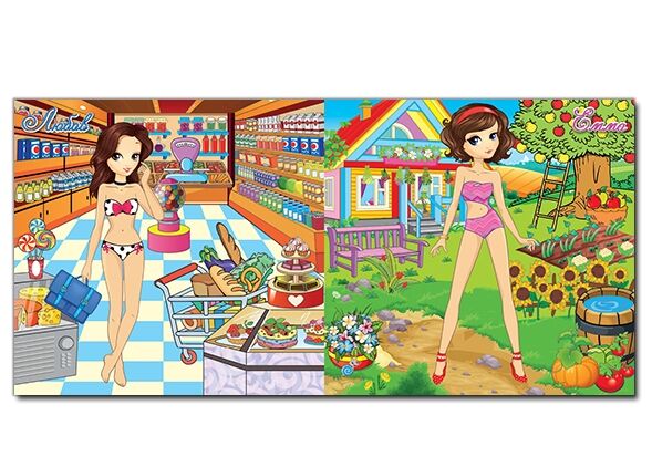 Одягни ляльку Яскраві наліпки фіолетова Глорія Ціна (цена) 29.70грн. | придбати  купити (купить) Одягни ляльку Яскраві наліпки фіолетова Глорія доставка по Украине, купить книгу, детские игрушки, компакт диски 2