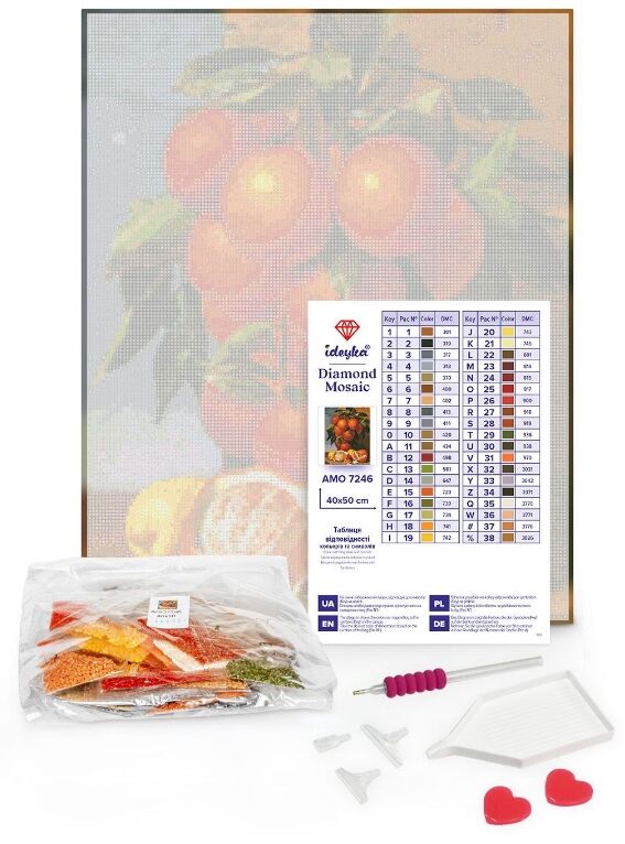Алмазна мозаїка 40х50 АМО8348 Дикий тигр Ідейка Ціна (цена) 340.00грн. | придбати  купити (купить) Алмазна мозаїка 40х50 АМО8348 Дикий тигр Ідейка доставка по Украине, купить книгу, детские игрушки, компакт диски 1