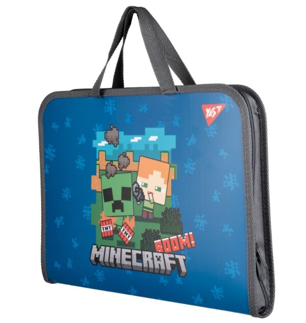 Портфель на блискавці з тканинними ручками Minecraft Alex 492237 YES FC Ціна (цена) 192.00грн. | придбати  купити (купить) Портфель на блискавці з тканинними ручками Minecraft Alex 492237 YES FC доставка по Украине, купить книгу, детские игрушки, компакт диски 1