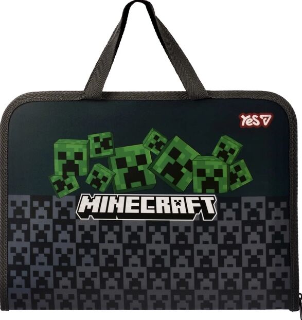 Портфель на блискавці з тканинними ручками Minecraft Creepers 492355 YES FC Ціна (цена) 192.00грн. | придбати  купити (купить) Портфель на блискавці з тканинними ручками Minecraft Creepers 492355 YES FC доставка по Украине, купить книгу, детские игрушки, компакт диски 0