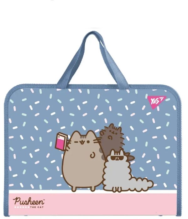 Портфель на блискавці з тканинними ручками Pusheen 492316 YES FC Ціна (цена) 191.90грн. | придбати  купити (купить) Портфель на блискавці з тканинними ручками Pusheen 492316 YES FC доставка по Украине, купить книгу, детские игрушки, компакт диски 0