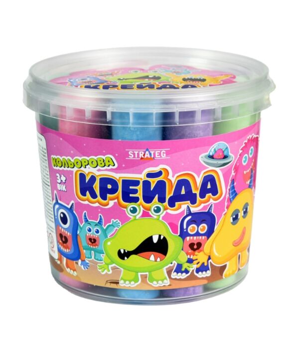 Крейда 16 штук Велика кругла - різнокольорова 50138 Ціна (цена) 84.00грн. | придбати  купити (купить) Крейда 16 штук Велика кругла - різнокольорова 50138 доставка по Украине, купить книгу, детские игрушки, компакт диски 0