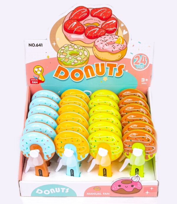 Ручний дитячий вентилятор Donuts 15 см Ціна (цена) 28.10грн. | придбати  купити (купить) Ручний дитячий вентилятор Donuts 15 см доставка по Украине, купить книгу, детские игрушки, компакт диски 0
