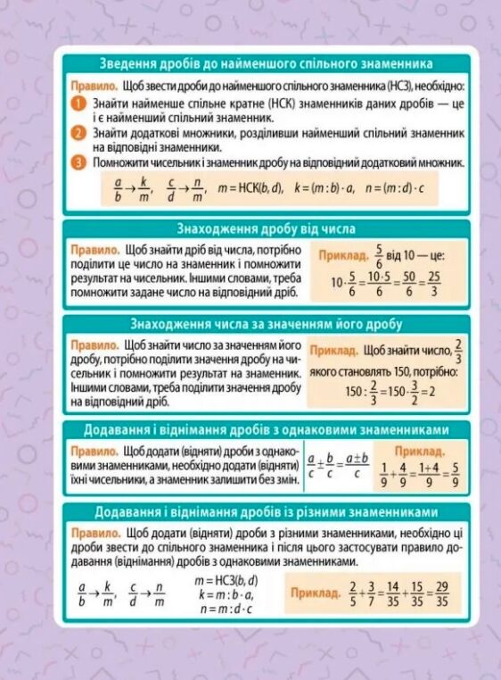 мінішпаргалка з математики 5-6 класи Ціна (цена) 29.75грн. | придбати  купити (купить) мінішпаргалка з математики 5-6 класи доставка по Украине, купить книгу, детские игрушки, компакт диски 1