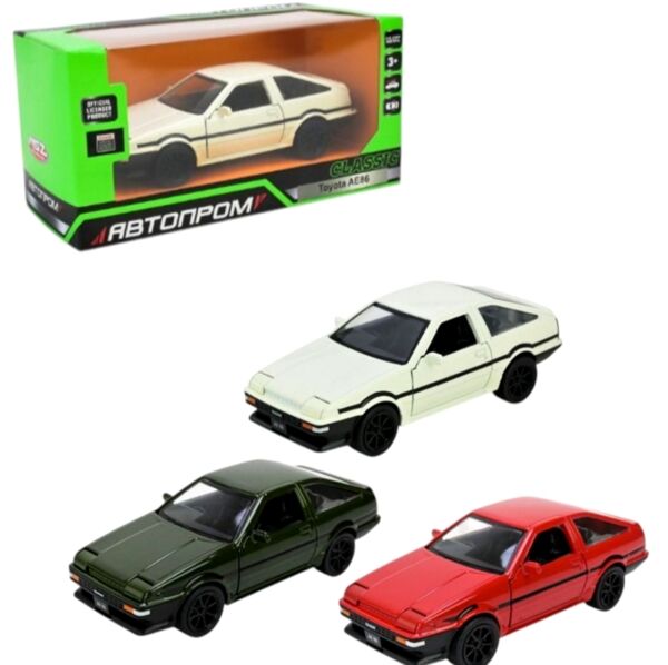 машина металева інерційна Автопром Toyota AE86 3 кольори 10022 Ціна (цена) 197.50грн. | придбати  купити (купить) машина металева інерційна Автопром Toyota AE86 3 кольори 10022 доставка по Украине, купить книгу, детские игрушки, компакт диски 0