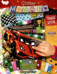 Блискуча мозаїка Glitter mosaic БМ-04-08 Машини