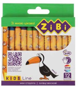 Крейда воскова 12 кольорів Zibi ZB.2481
