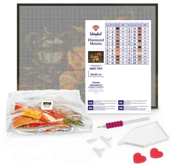 Алмазна мозаїка 30х40 AMO8272 Кіт у саду  Ідейка Ціна (цена) 290.00грн. | придбати  купити (купить) Алмазна мозаїка 30х40 AMO8272 Кіт у саду  Ідейка доставка по Украине, купить книгу, детские игрушки, компакт диски 1