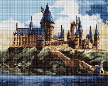 Алмазна мозаїка 40х50 AMO20360 Harry Potter Гогвортс вдень"Ідейка"