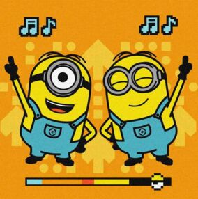 Розпис по номерах 25х25 КНО1387 Minions Тацювальна вечірка "Ідейка"