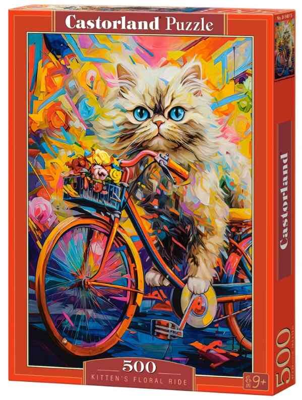 Пазли castorland 500 елементів Kitten's Floral Ride 54015 Ціна (цена) 235.10грн. | придбати  купити (купить) Пазли castorland 500 елементів Kitten's Floral Ride 54015 доставка по Украине, купить книгу, детские игрушки, компакт диски 0