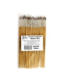 пензлик для малювання пензлик №2 художній круглий білка