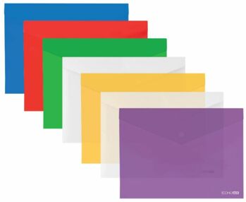 папка пластикова на кнопці формат А5    "Economix "