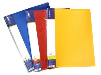 папка пластикова з 20-ма файлами формат а4 "Economix"