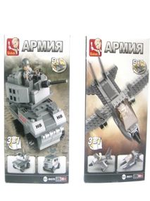 конструктор sluban армія військова техника 3 в 1 в асортименті  м38-b0537