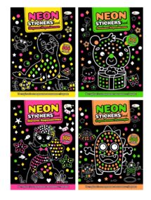 розмальовка Neon stickers book мікс розмальовка Neon stickers book мікс