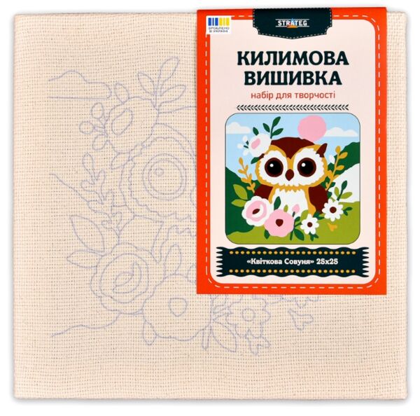 Вишивка килимова 25х25 CCX2525-4 Квіткова Совуня Strateg Ціна (цена) 283.32грн. | придбати  купити (купить) Вишивка килимова 25х25 CCX2525-4 Квіткова Совуня Strateg доставка по Украине, купить книгу, детские игрушки, компакт диски 1
