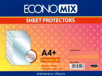 файл прозорий А4 40 мкр 100 шт файл прозорий А4 40 мкр 100 шт