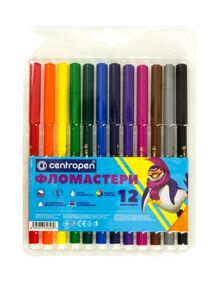 фломастери 12 кольорів Centropen в асортименті фломастери 12 кольорів Centropen в асортименті