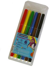фломастери 6 кольорів "Centropen" в асортименті фломастери 6 кольорів "Centropen" в асортименті