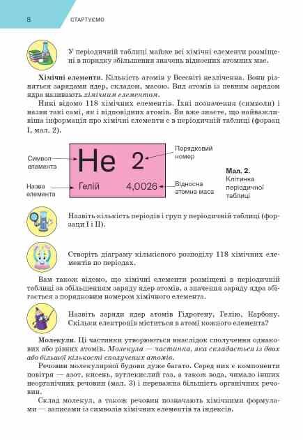 хімія 8 клас підручни Попель нуш Ціна (цена) 350.00грн. | придбати  купити (купить) хімія 8 клас підручни Попель нуш доставка по Украине, купить книгу, детские игрушки, компакт диски 8