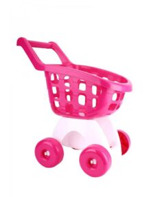 Уцінка Візок 8249 для супермаркета з кошиком кольори в асортименті лопнута ручка