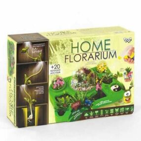 набір для вирощування рослин home florarium HFL-01-01 на 2- мовах українська і англійська одночасно