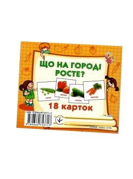 картки міні що на городі росте 18 карток    Джамбі 9789669753717 Ціна (цена) 10.00грн. | придбати  купити (купить) картки міні що на городі росте 18 карток    Джамбі 9789669753717 доставка по Украине, купить книгу, детские игрушки, компакт диски 0