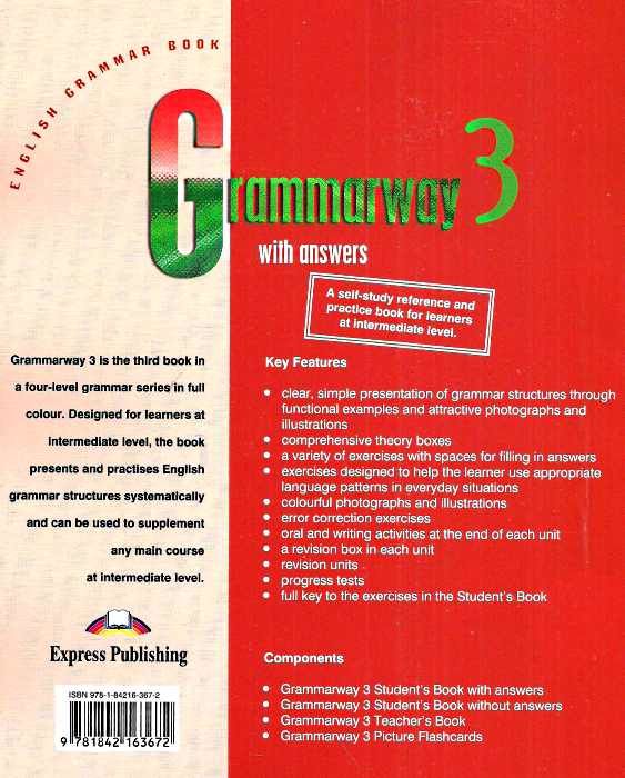 Grammarway 3 (English grammar book with answers) книга    Express Publishing Ціна (цена) 390.00грн. | придбати  купити (купить) Grammarway 3 (English grammar book with answers) книга    Express Publishing доставка по Украине, купить книгу, детские игрушки, компакт диски 4