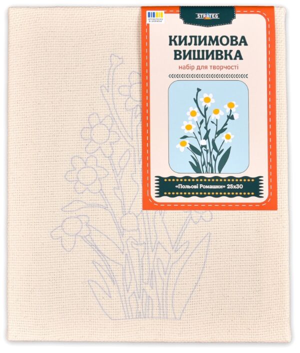 Вишивка килимова 25х30 CCX2530-2 Польові Ромашки Strateg Ціна (цена) 313.79грн. | придбати  купити (купить) Вишивка килимова 25х30 CCX2530-2 Польові Ромашки Strateg доставка по Украине, купить книгу, детские игрушки, компакт диски 1