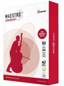 Папір А4 500 аркушів Maestro Standart+ (клас B) Папір А4 500 аркушів Maestro Standart+ (клас B)