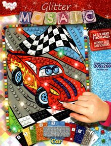 блискуча мозаїка Glitter mosaic БМ-02-09 машинка