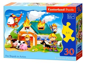 пазли castorland 30 елементів пожежна бригада артикул 03525