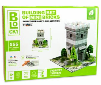 будівельний набір для творчості з міні цеглинок лісова вежа 31019