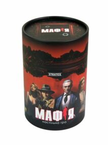 Гра настільна мафія + 12 масок у тубусі 30698