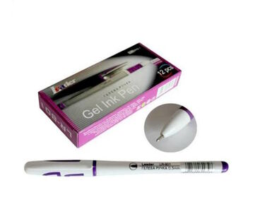 Ручка гелева Leader LR-801 фіолетова 024660 Ручка гелева Leader LR-801 фіолетова 024660