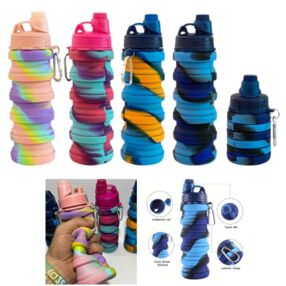 Пляшка для води трансформер резинова в асортименті W2 35-7