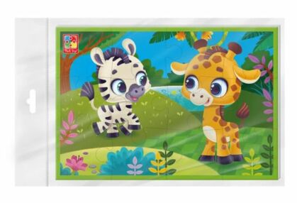 Пазли мякі зебра та жираф VT1104-21
