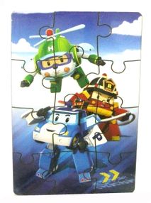 іграшка дитяча игрушка детская дерев'яний пазл міні робокар артикул SP0354    "