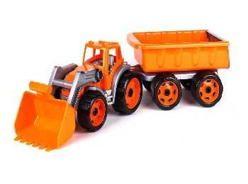 трактор іграшковий з ковшем і причепом кольори в асортименті 3688