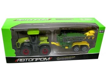 трактор игрушечный    артикул 7804 автопром 8 видов (21х7,5х5,5см)