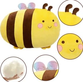 мяка іграшка плюшева подушка Бджілка