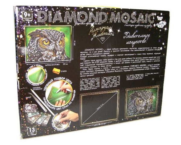 алмазний живопис diamond mosaic филин DM-02-01 Ціна (цена) 307.03грн. | придбати  купити (купить) алмазний живопис diamond mosaic филин DM-02-01 доставка по Украине, купить книгу, детские игрушки, компакт диски 2