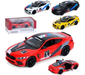 машина металева інерційна BMW M8 4 кольори KT 5425 WF